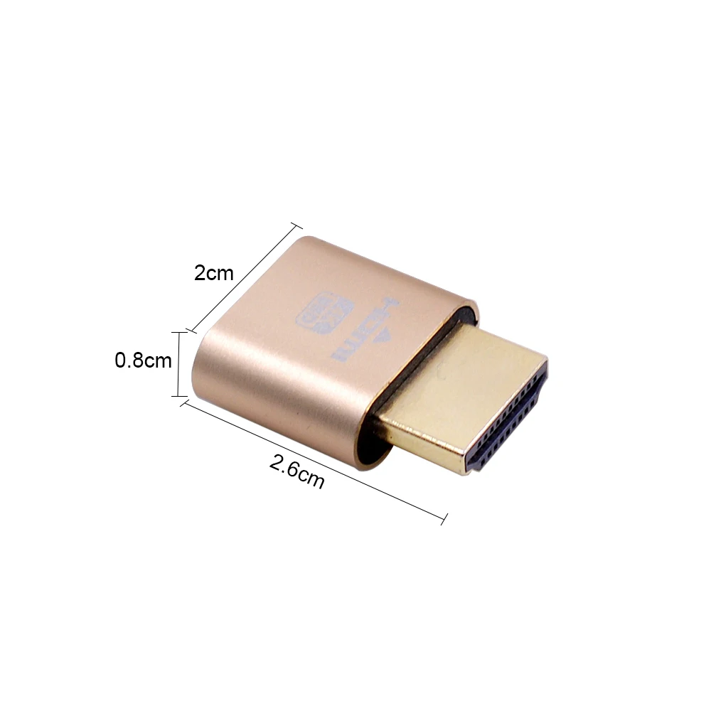CHIPAL VGA виртуальный дисплей адаптер HDMI пустышка разъем DDC EDID Cheat Headless призрак