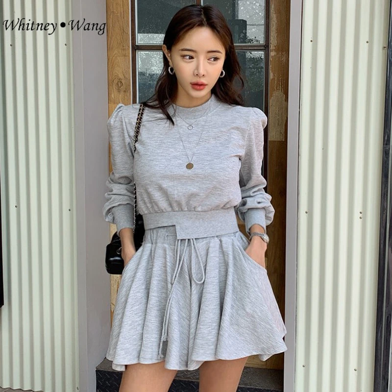 Женский комплект из 2 предметов WHITNEY WANG повседневный костюм в уличном стиле