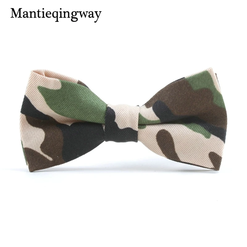 Детские галстуки бабочки Mantieqingway камуфляжный бантик из полиэстера для маленьких