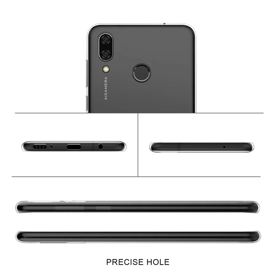 Силиконовый мягкий чехол из ТПУ для Huawei P8 Lite 2017 P9 P10 P20 lite Nova 3 3i Honor 6A 6X 8 9 Mate 10 20 8C 8X 7A |