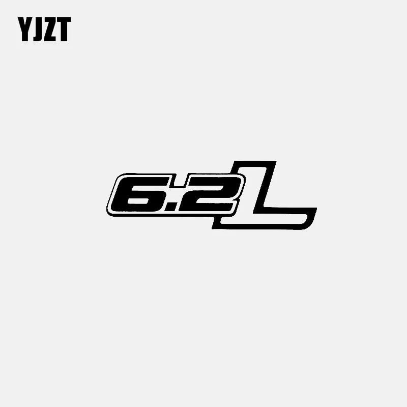 

YJZT 13CM*4.3CM 6.2L Diesel Truck Vinyl Decal Car Sticker Black/Silver C3-0952