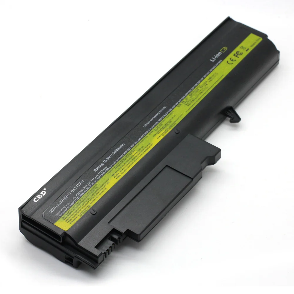 YHR 10 8 В 5200 6 cell Замена Батарея для lenovo IBM ThinkPad R50 R50E R50P R51 R52 T40 T40P T41 t41P T42 T42P T43 T43P WR04|ibm