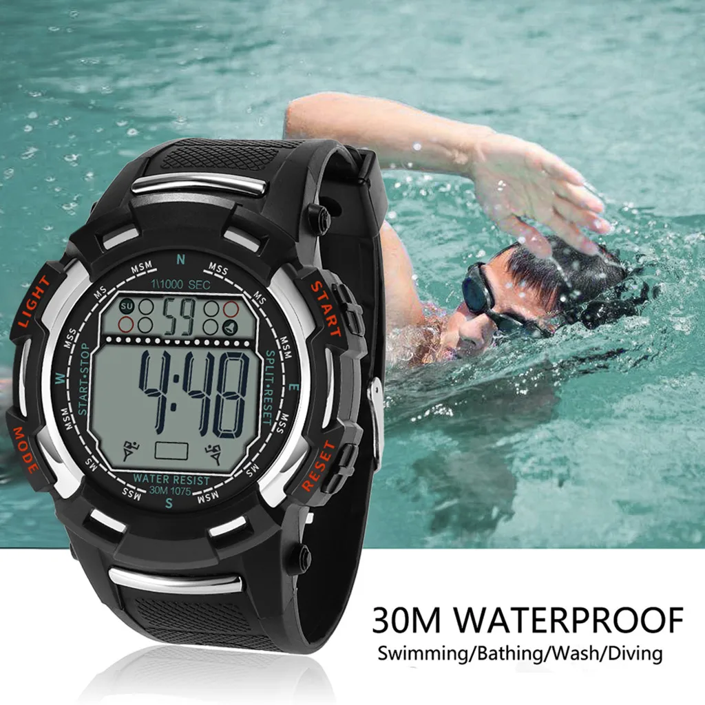 2019 Роскошные Мужские Аналоговые Цифровые Электронные военные спортивные часы