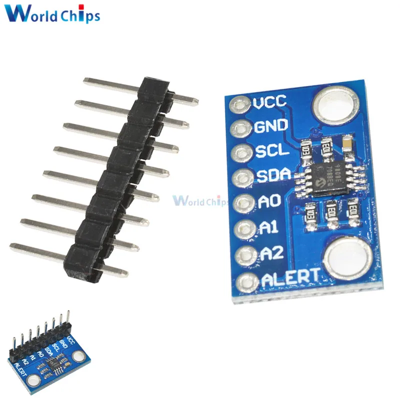 MCP9808 высокоточный датчик температуры I2C IIC секционная плата|temperature sensor|i2c temperature