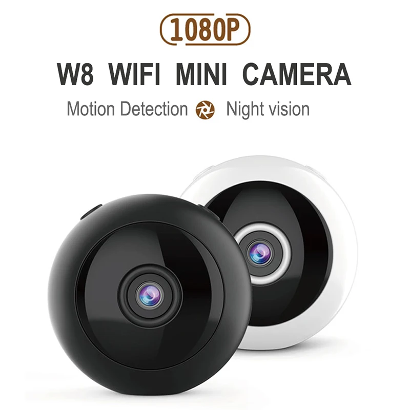 W8 мини видеокамера беспроводная WiFi 1080P инфракрасная камера ночное видение