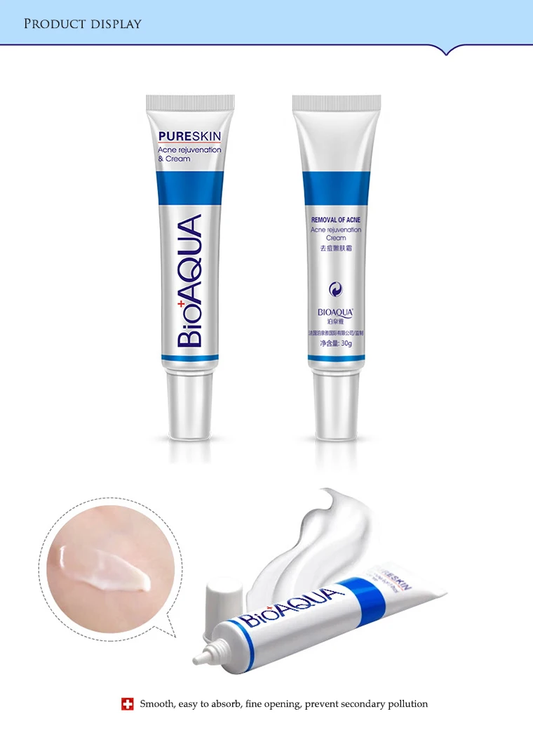 Крем от акне BIOAQUA 30 г для лечения мужчин t удаления крем лица сокращения пор