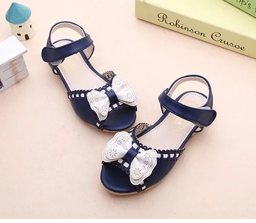 Новинка 2018 детские сандалии летние милые дизайнерские туфли принцессы с