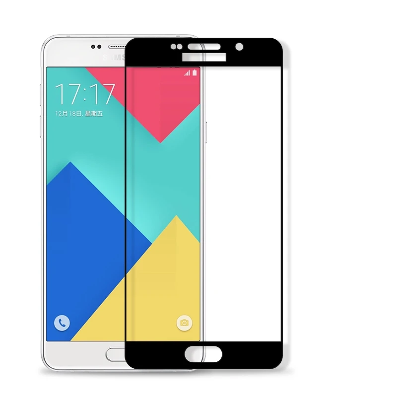 Закаленное стекло с полным покрытием для Samsung Galaxy A7 2016 Duos A710 A7100 A710F A710K A710S A710M