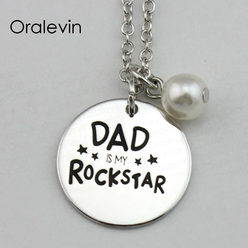 DAD IS MY ROCKSTAR вдохновляющая ручная штамповка гравированные аксессуары Заказные