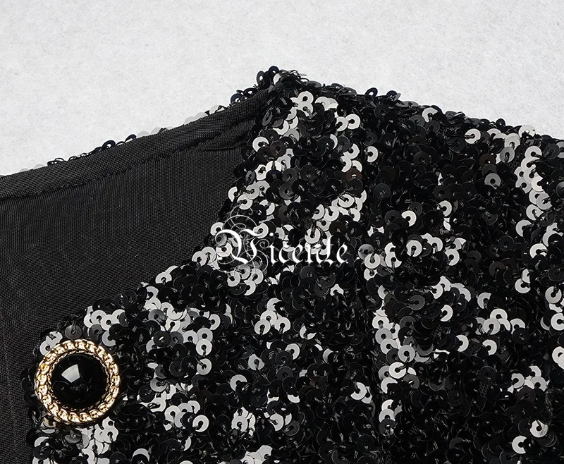 Куртка с блестками и длинными рукавами для вечеринок | Женская одежда