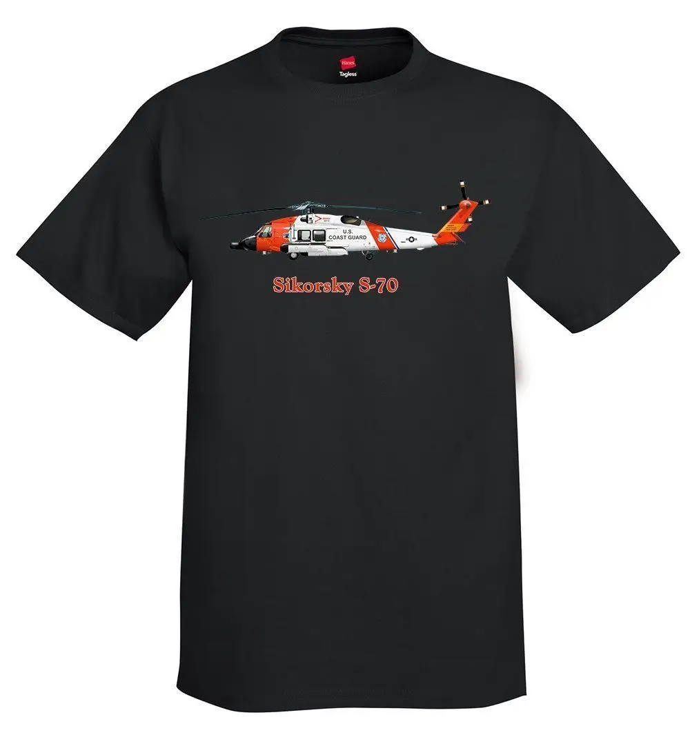 

2018 Hot sale Fashion Sikorsky S-70 Helicopter Fummy Men T-Shirt Top Tee shirt