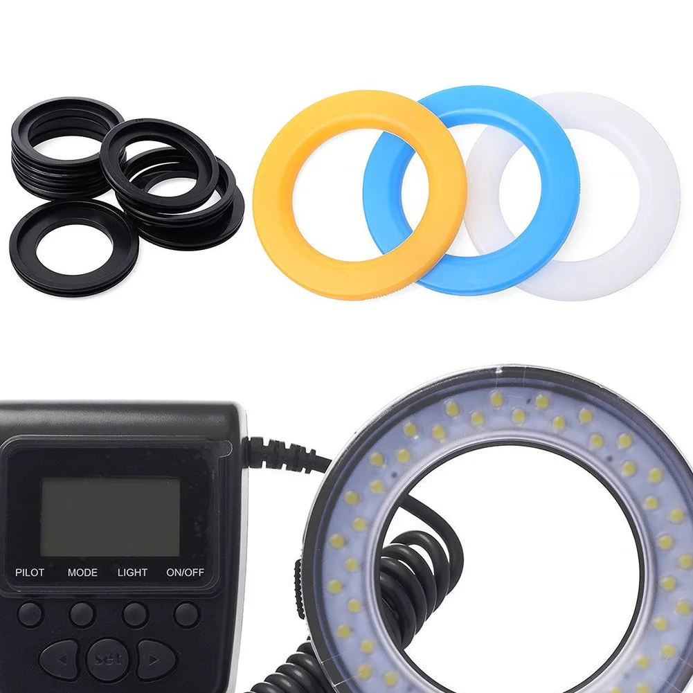 Светодиодный Macro Ring Flash Light для Nikon SLR Объективы фотокамер настенный адаптер