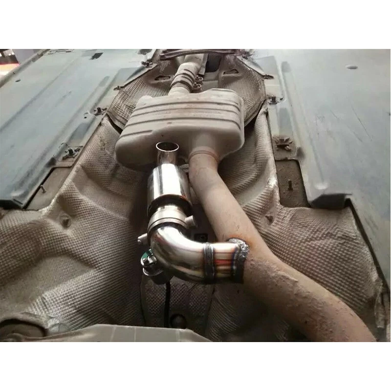 51mm Exhaust Downpipe Chamber Sound Tuning Car Silencer Resonator Link Muffler car decorate exhaust pipe | Автомобили и мотоциклы
