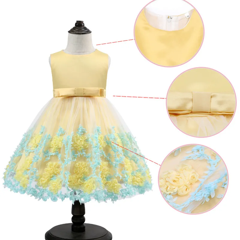 AiLe Rabbit/новое платье для девочек принцессы с бантом детская одежда детское