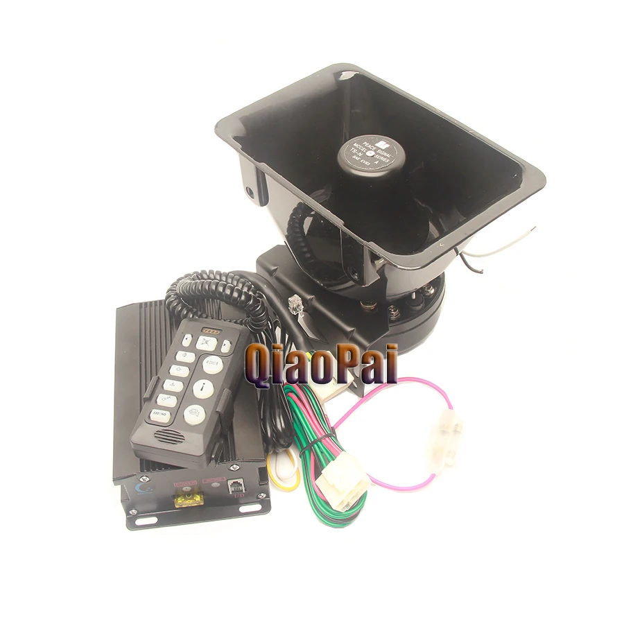200W horn System Супер громкий звуковой сигнал автомобиля 12V сирена полиции Waring звук автомобиля Динамик 200W MIC PA Системы Полицейский Фонарик Мегафоны 9 Mulit тон - Цвет: 200W horn System