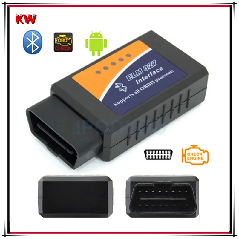 Горячая Распродажа ELM 327 Bluetooth V2.1 OBD II ODB2 Автомобильный диагностический интерфейс