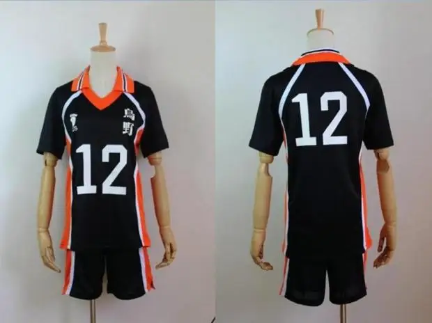 Haikyuu! Костюм для косплея аниме Karasuno волейбольный клуб Yamaguchi Tadashi NO.12 спортивная