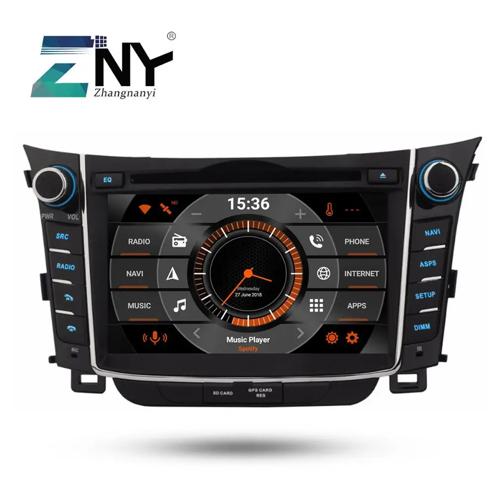 7 &quotIPS Android 8 Автомобильный DVD авто радио для Hyundai I30 Elantra GT 2011 2016 2 Din GPS навигация