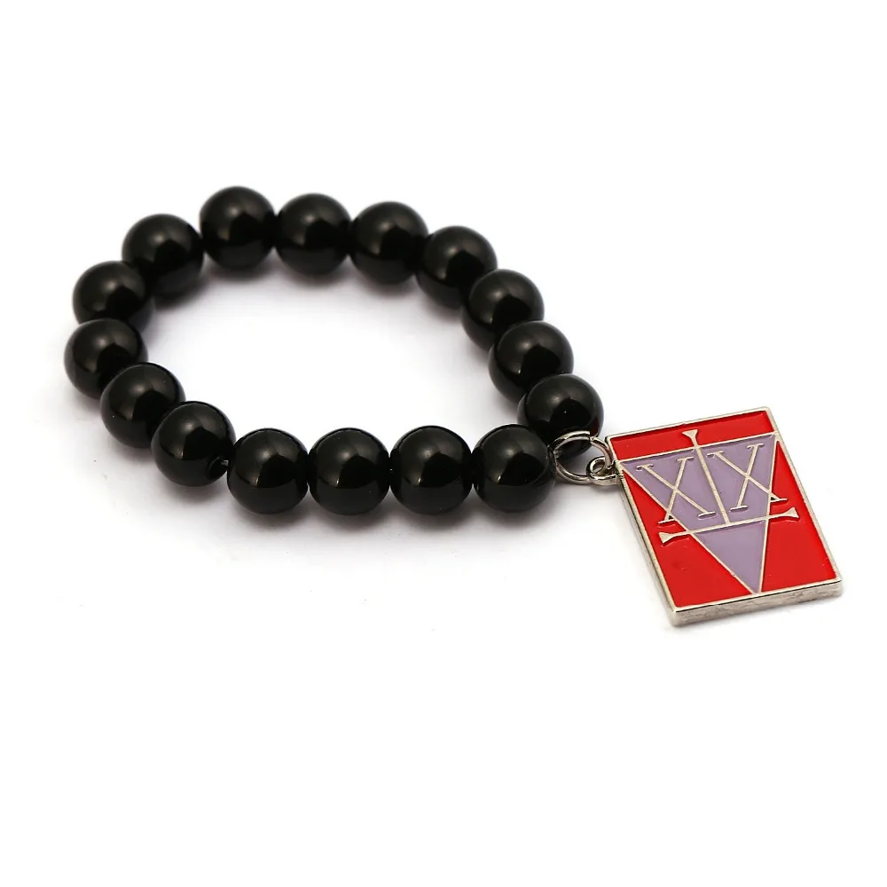 Браслет из искусственных камней Hunter x с бусинами 10 мм|bracelet anime|bead braceletstone bead bracelet |