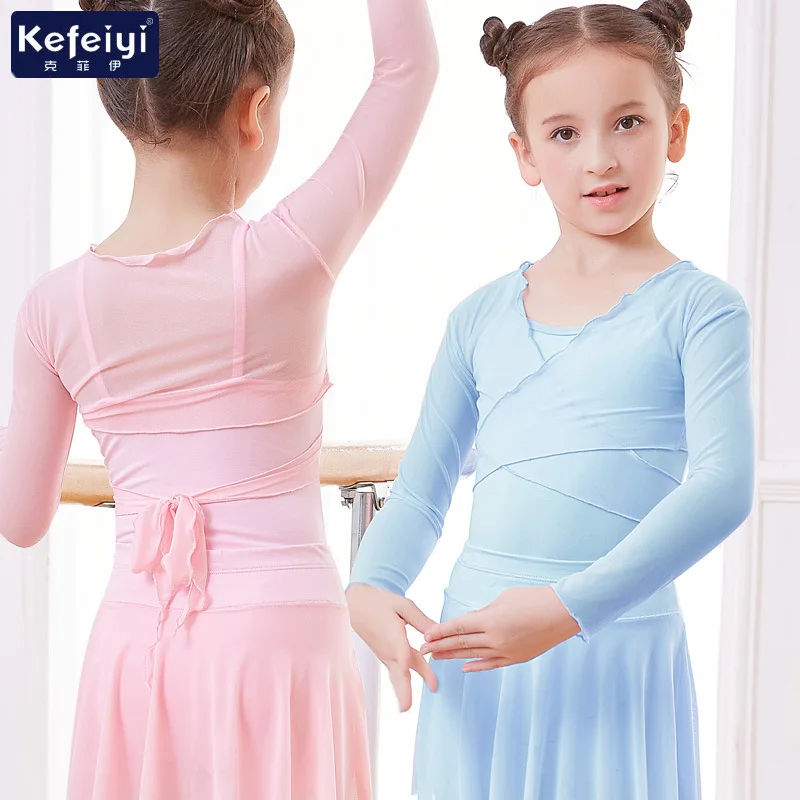 

Children's Dance Shawl Long Sleeve Top Autumn Girls Jacket