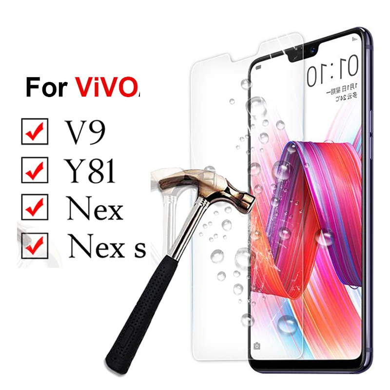 ДЛЯ vivo y81 стекло для v9 закаленное nex s Ness Защитная пленка экрана 9v y 81 защита 2.5d