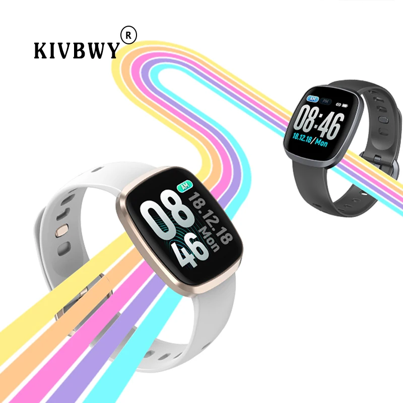 kivbwy Smart Watch IP67 Waterproof Smartwatch Fitness Tracker Heart Rate Blood Pressure Monitor Men Women Wristband | Электроника
