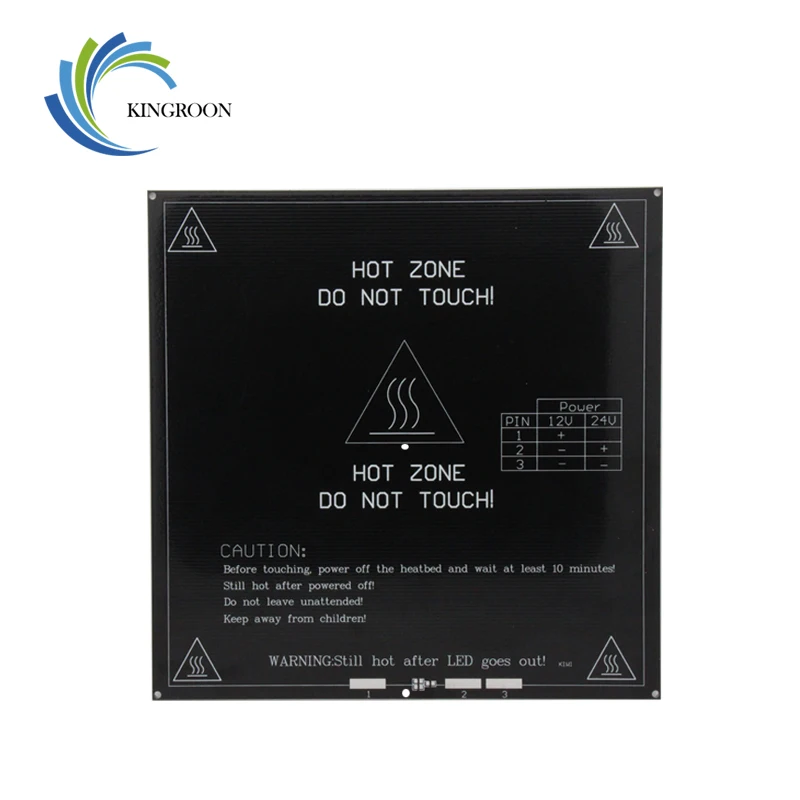 KINGROON 12V 24V MK2A MK3 Heated Bed Aluminum Heatbed 3D Printer Part HotBed 214x214mm 220x220mm image 2
