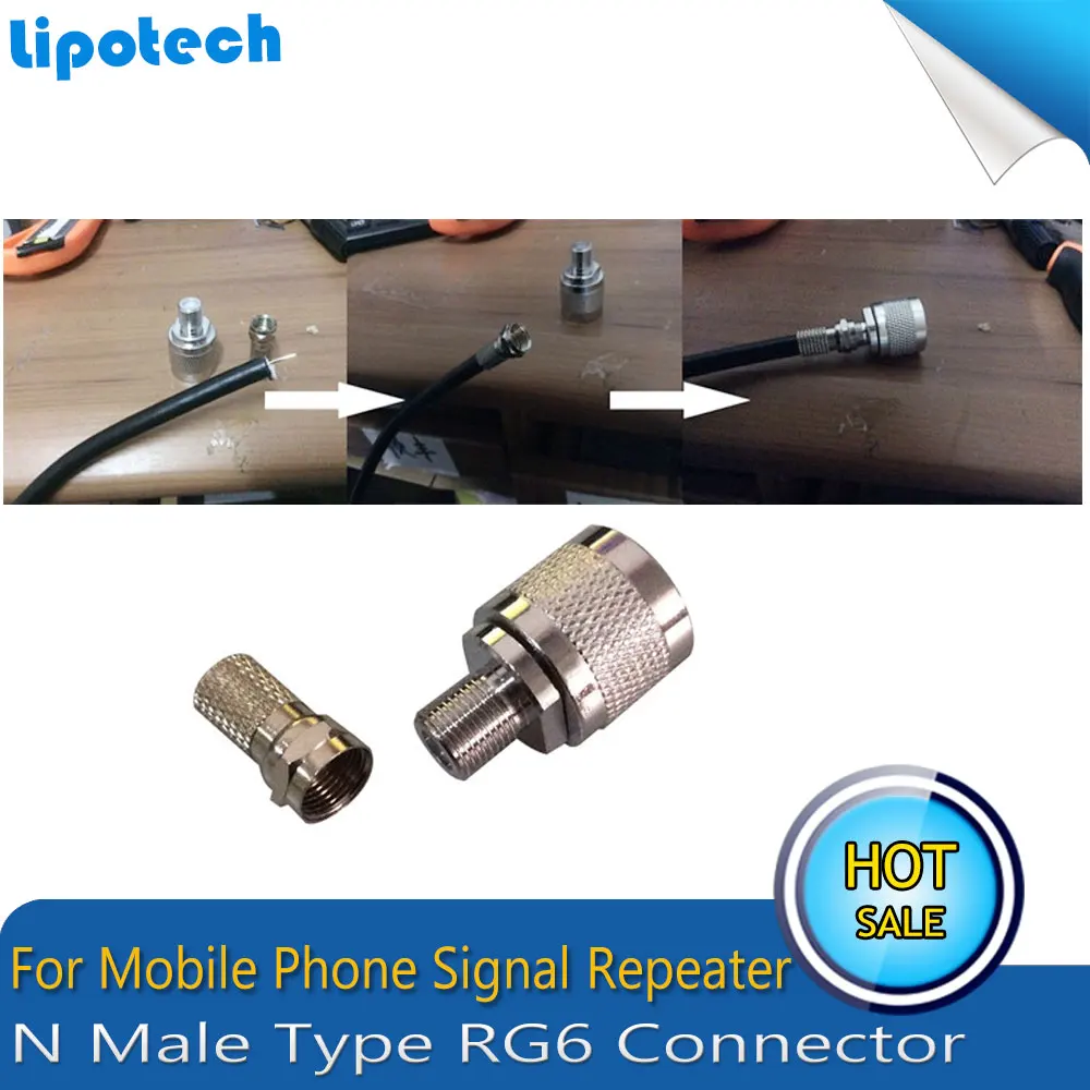 2 шт. разъем типа N штекер RG6 для коаксиального кабеля|booster repeater|phone signalsignal booster |
