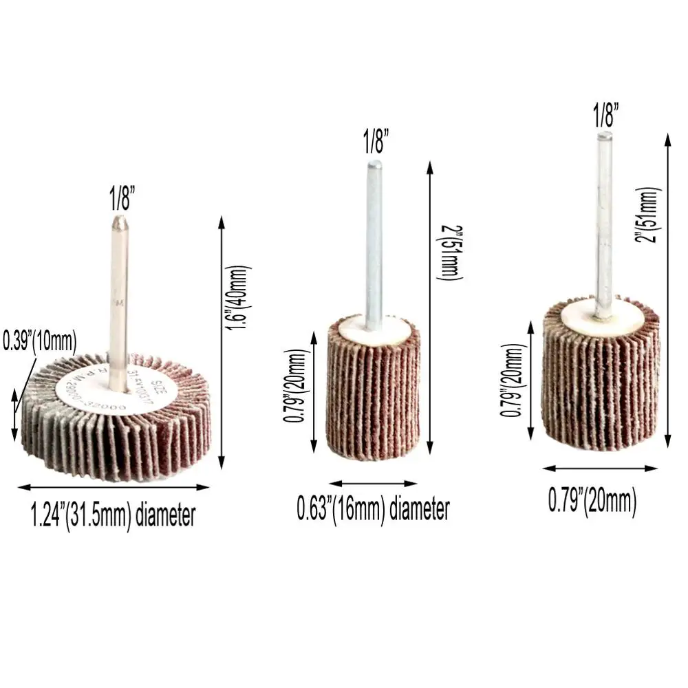Набор шлифовальных дисков для вращающихся электроинструментов 5 шт.|Абразивные