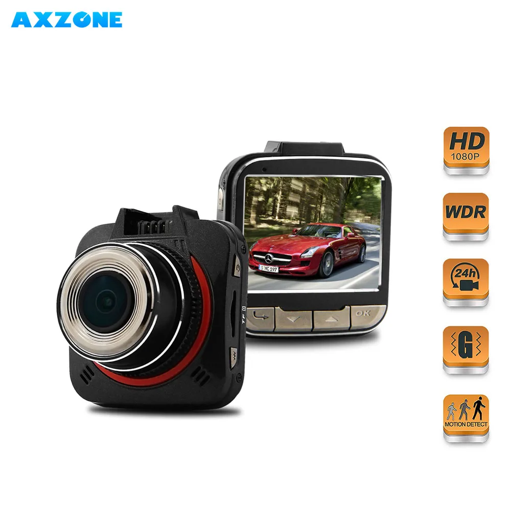 AXZONE D052S Автомобильный видеорегистратор Full HD 1080P с супер ночным видением WDR g сенсор