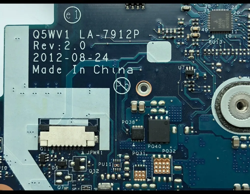 Высококачественная материнская плата Q5WV1 для ноутбука ACER Aspire Φ NBM6B11001 HM77 SLJ8C GT710M 2
