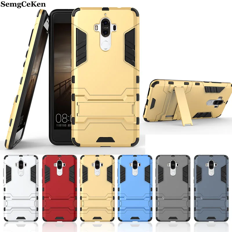 SemgCeKen luxury original armor case for huawei mate 9 Pro lite MATE9 8 S plastic hybrid shockproof phone Hard back cover coque |