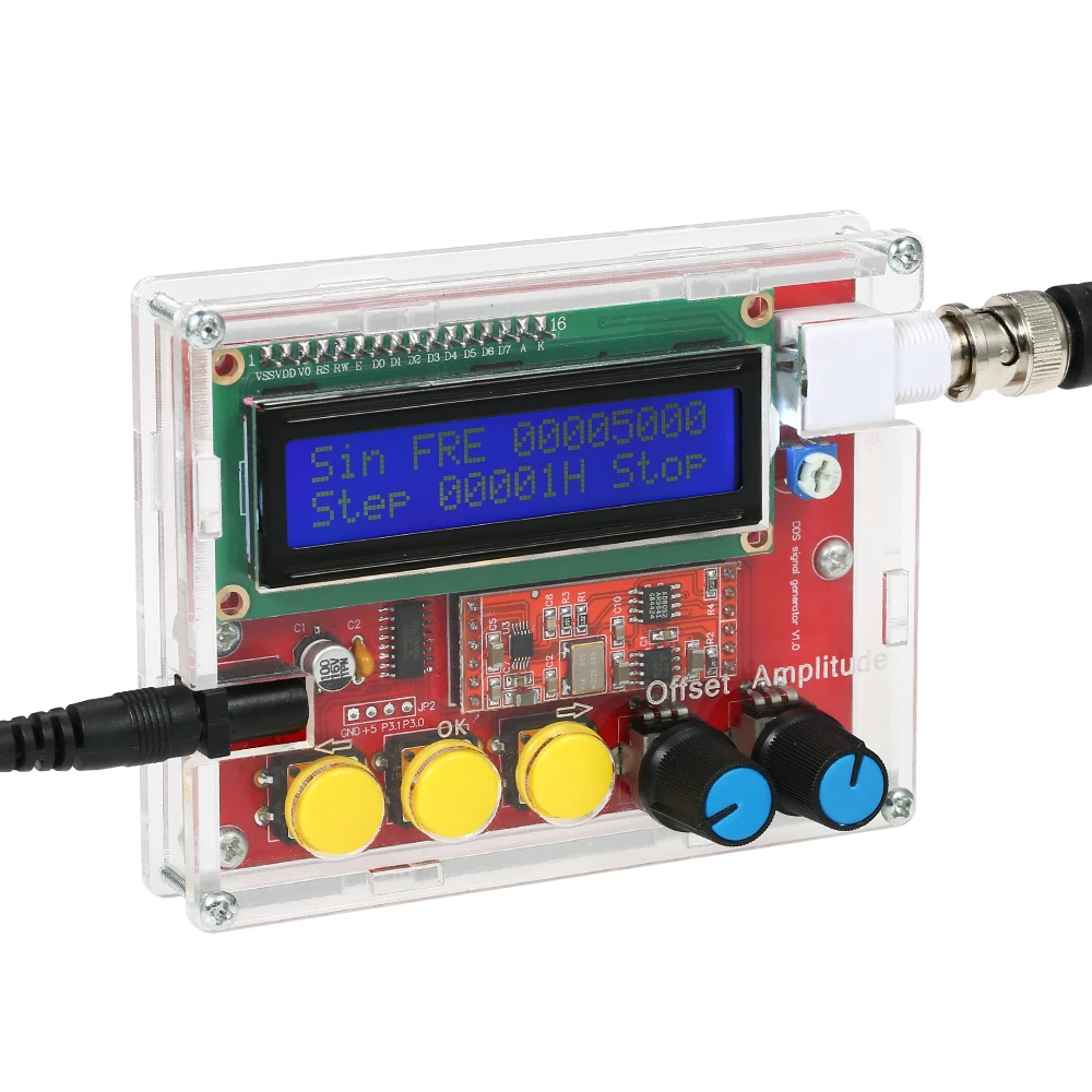 AD9833 генератор сигналов DIY Kit синусоидальный/треугольный/квадратный выход 1 ~ 10000 Гц