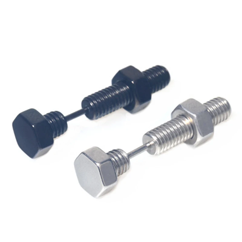 Серьги-гвоздики из нержавеющей стали в стиле панк модные украшения для пирсинга