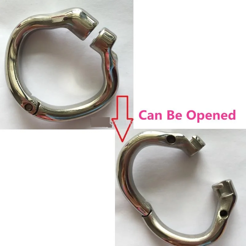 

Latest Curve Snap Ring Parts For Male Stainless Steel Cock Penis Cage Chastity Belt Device Adult BDSM Products Sex Toy S059