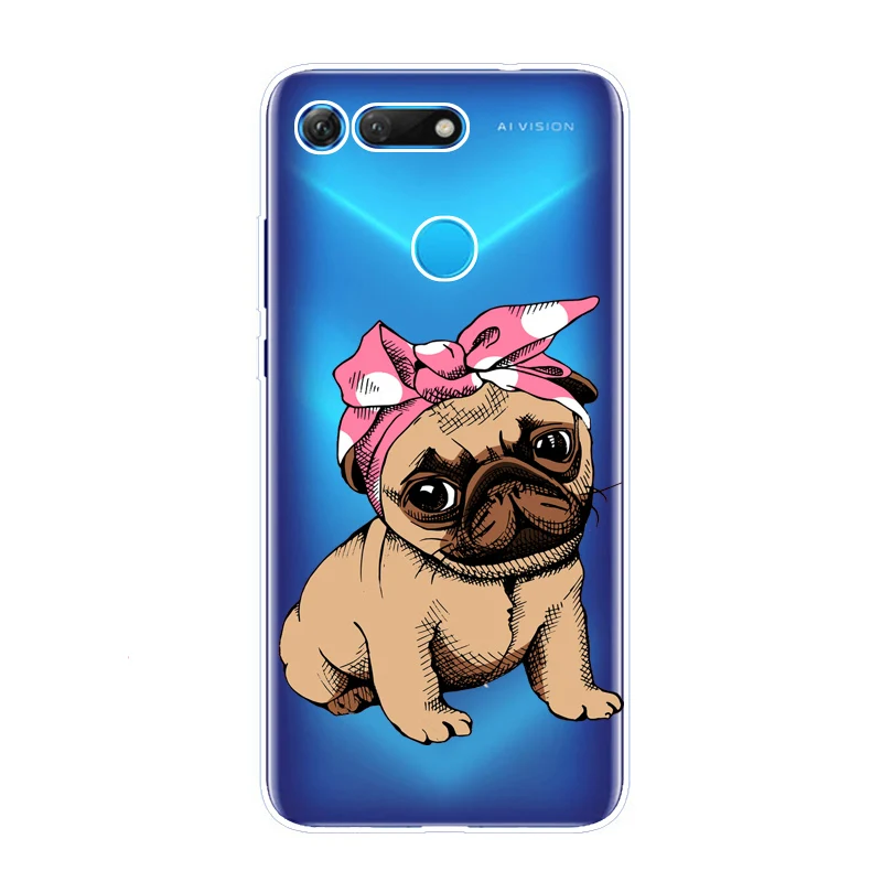 Чехлы для Huawei Honor View 20 чехол V20 силиконовая Мягкая задняя крышка из ТПУ Fundas