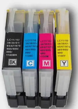 4 комплекта Совместимый картридж для LC38 LC39 LC980 LC990 LC1100 MFC J265W/J410/J415W/J220|cartridge seal|cartridge