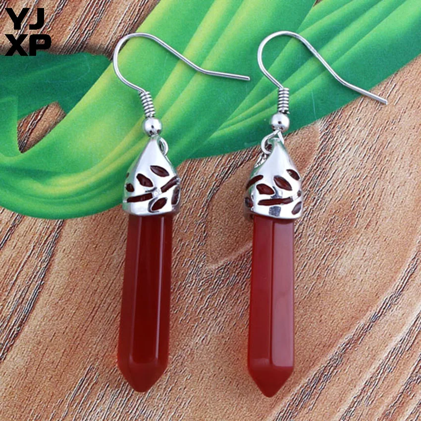 Посеребренные простые дизайнерские серьги YJXP в разных стилях кристалл кварц