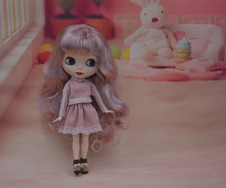 Заводская кукла Neo Blyth, матовое лицо, 1/6 BJD, шарнирная кукла Blyth, куклы для девочек, игрушки для новорожденных детей D