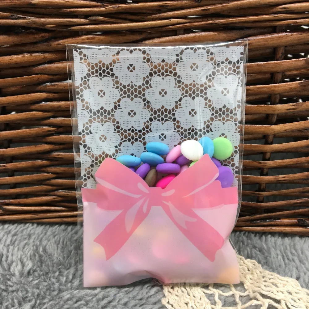 50 шт. самоклепосылка еся пластиковые пакеты для упаковки печенья конфет хлеба 7