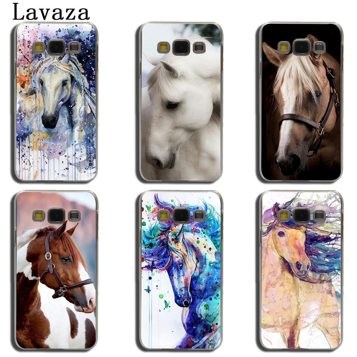 Lavaza акварель лошадь бег чехол для телефона Samsung Galaxy J8 J7 Duo J6 J5 J4 Plus 2018 2017 2016 J2 J3 Prime