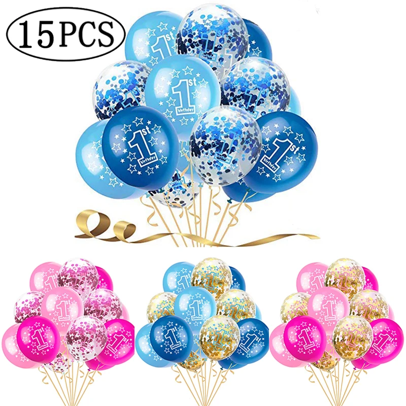 15 шт. латексные воздушные шары для маленьких мальчиков и девочек набор конфетти