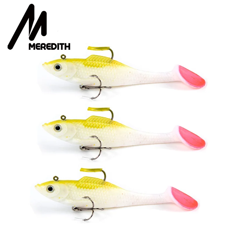 MEREDITH 4 72 дюйма джиг головки с длинным хвостом плавающие приманки для ловли рыбы