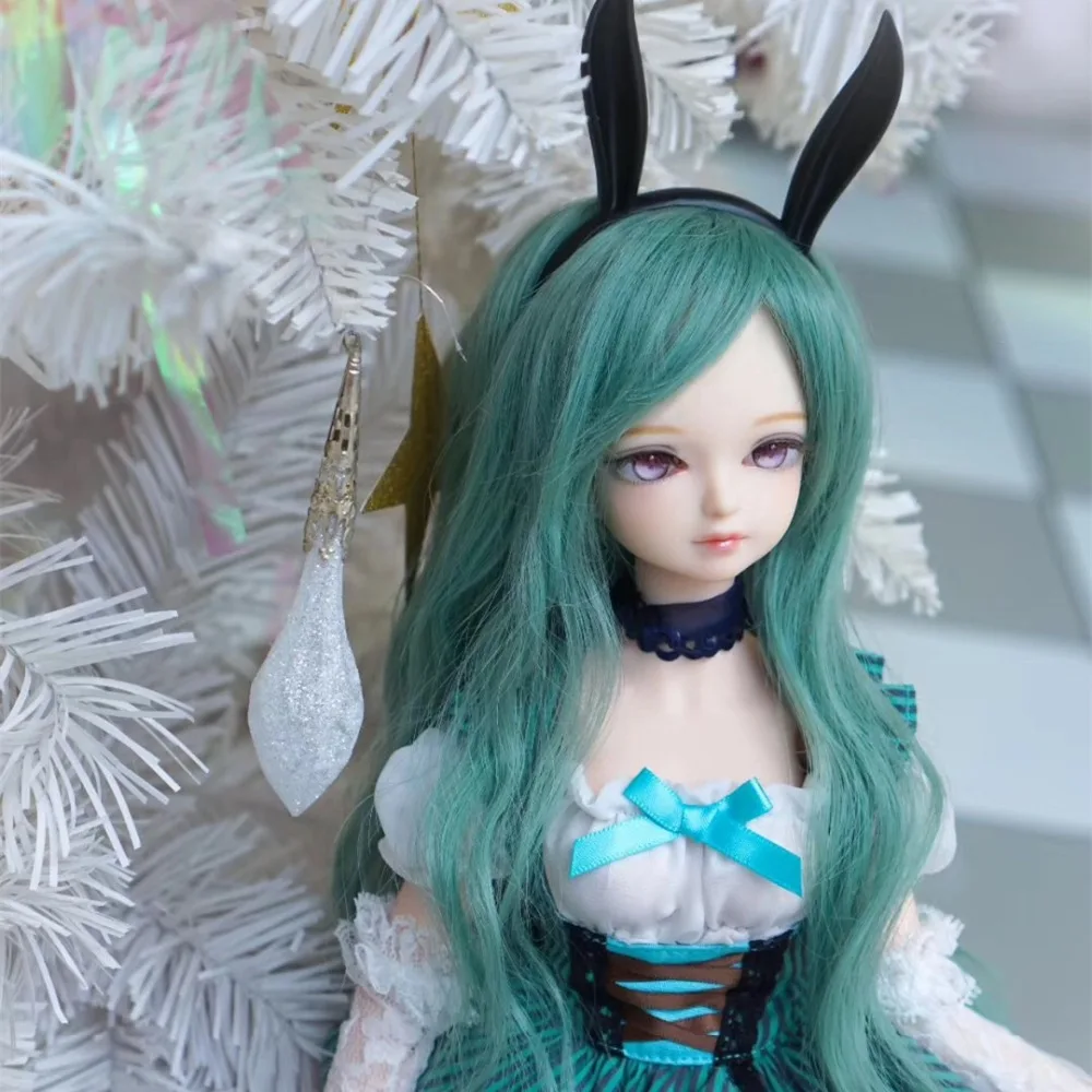 Fortune days 1/4 bjd кукла 45 см зеленый синий платье с кроличьими ушками кролик девушка комбинация MMGIRL bjd кукла