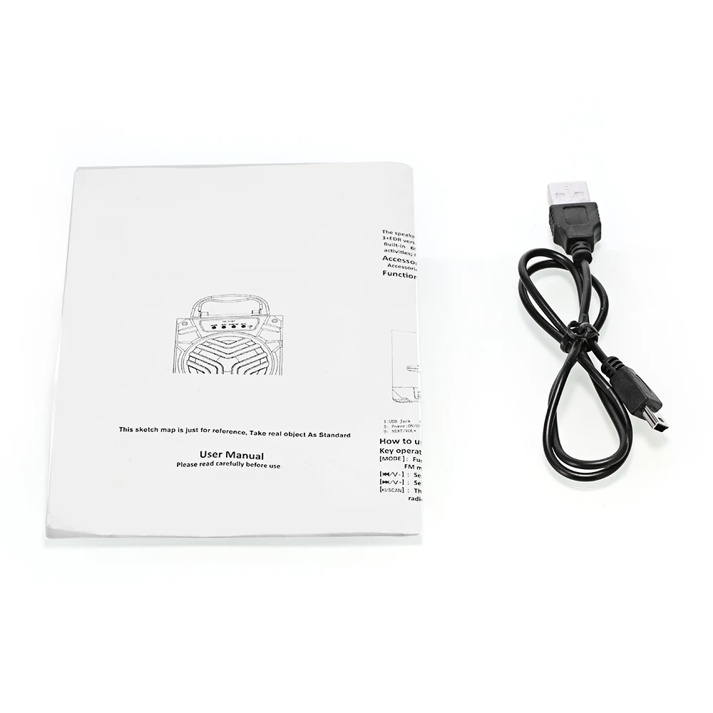 Редмейн MS 306bt Bluetooth Портативный Динамик с светодиодный свет 3 дюймов драйвер