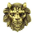 Большой ремень головы льва, Золотая Пряжка со львом, пояс Bccessories, ковбойский стиль животного