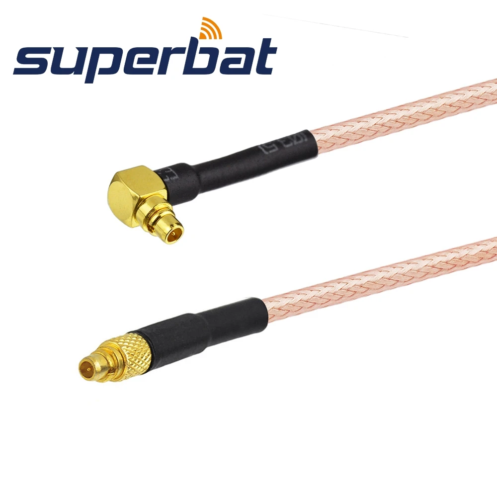 Superbat MMCX Прямоугольный штекер к штекеру ОТРЕЗОК кабеля RG316 15 см|plug cable colours|cable rca