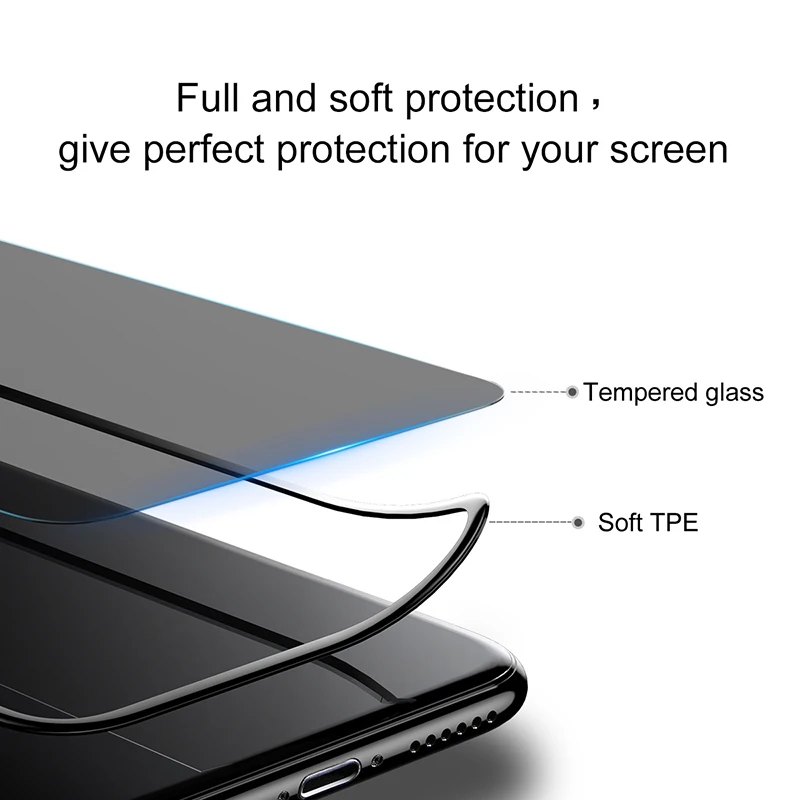 Для Iphone X черно-белый цвет 3D полное покрытие Защита экрана Защитная пленка для