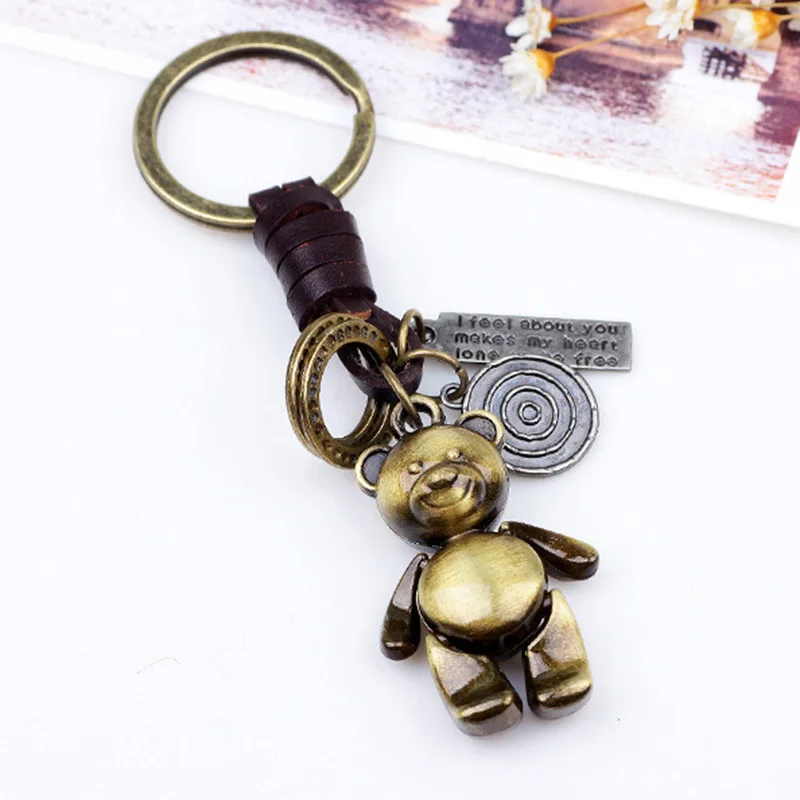 Больше видов хит продаж кольцо для ключей милые Мультяшные брелки ювелирные