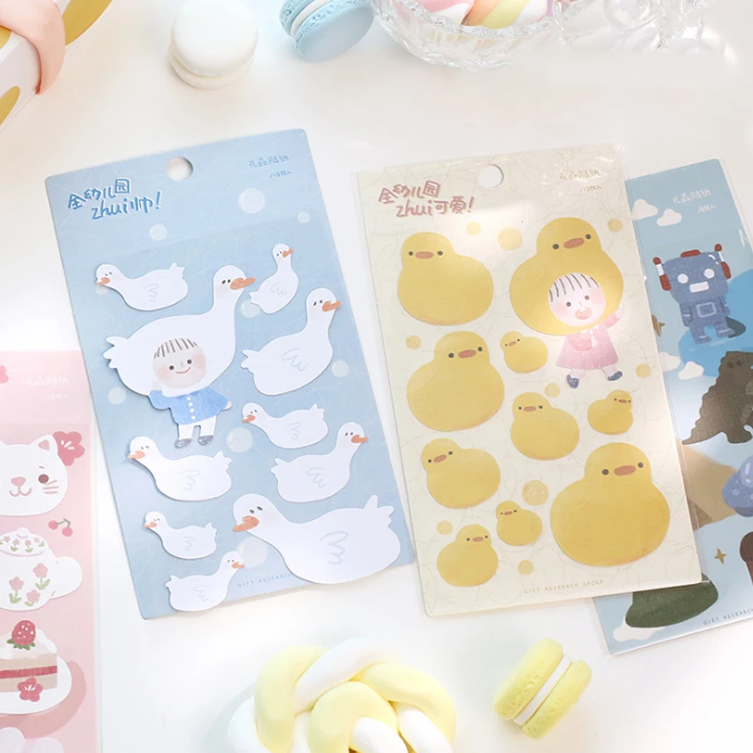 1 шт./партия Kawaii Детские серии декоративные наклейки, Дневник стикеры скрапбукинга милые DIY стикеры s школьные офисные поставки